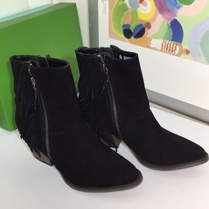 Black fringe MIA booties